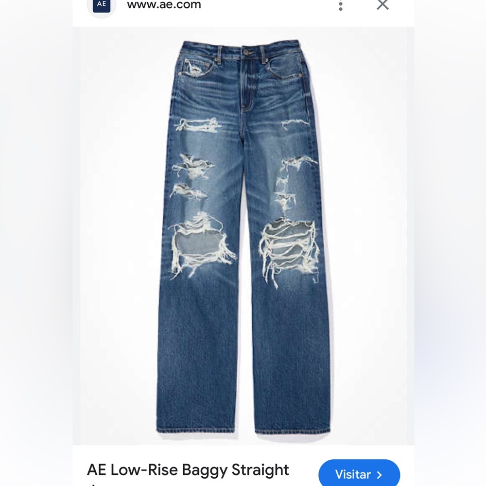 American eagle low rise baggie straight / regular